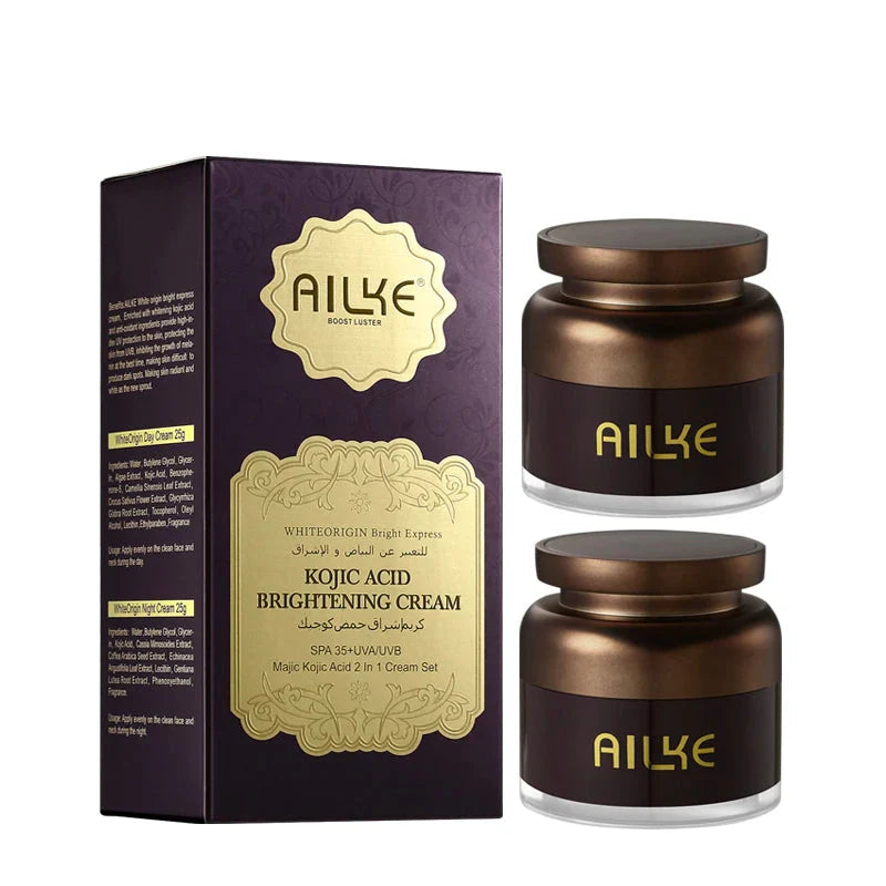 Kojic Acid Brightening Lotion & Whitening Cream Set