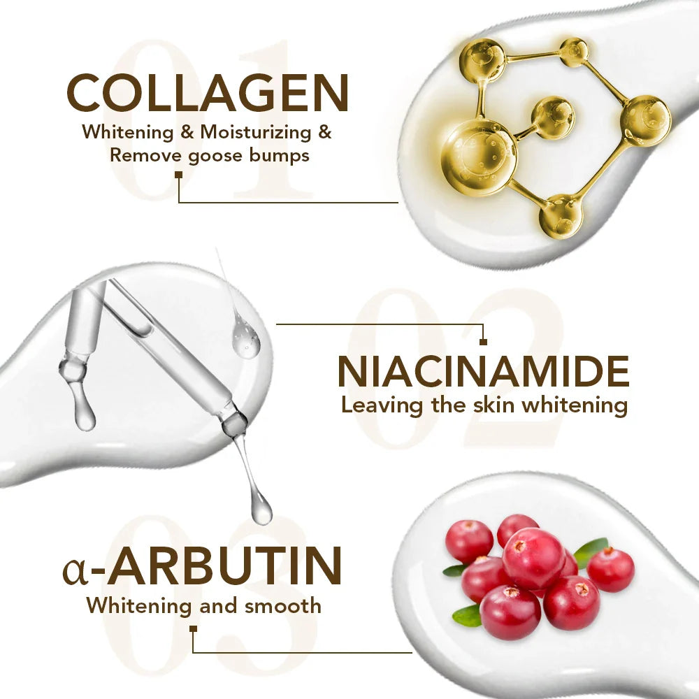 Whitening and moisturizing body lotions