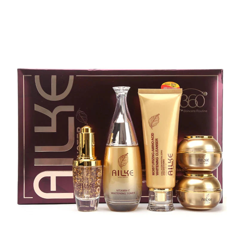 24K Gold Collagen Revitalizing & Whitening Face Care Set