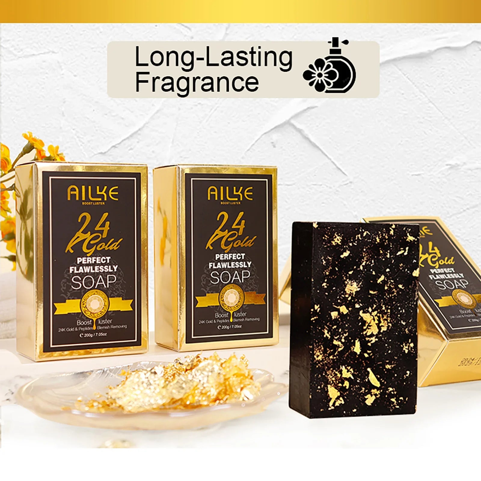24k Gold Foil Whitening Soap