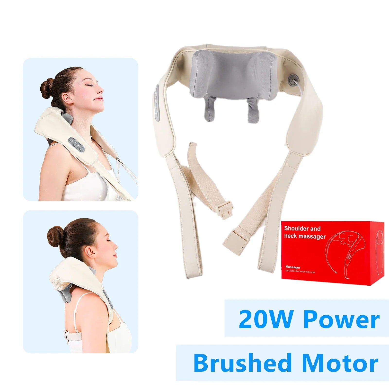 26W Brushless Motor Neck And Shoulder Massager