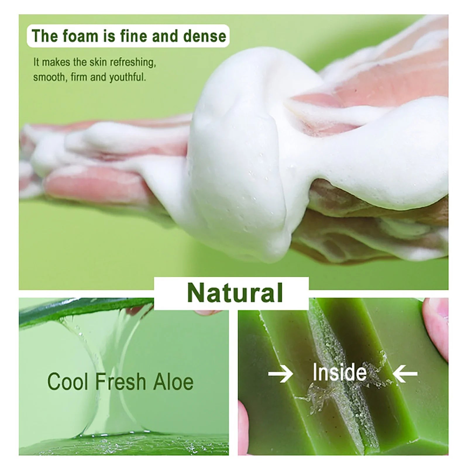 Natural Cool Fresh Aloe Soap Bar