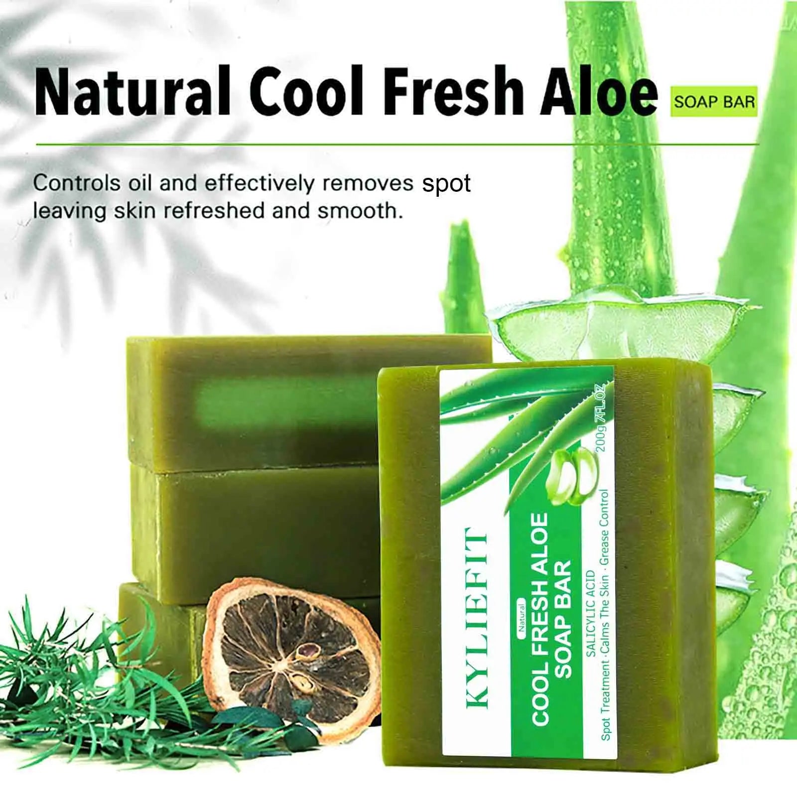 Natural Cool Fresh Aloe Soap Bar