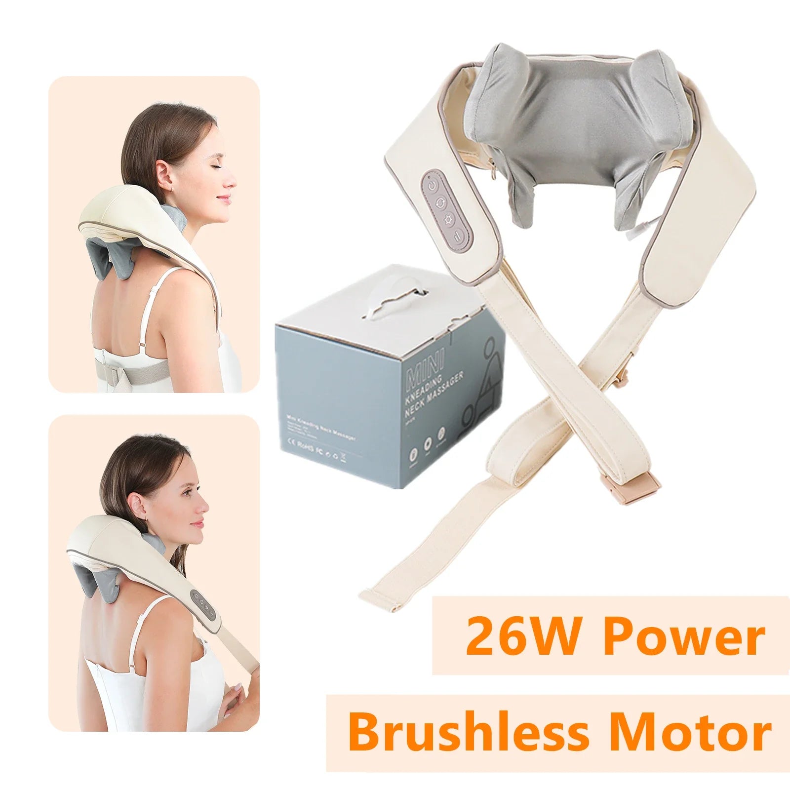26W Brushless Motor Neck And Shoulder Massager