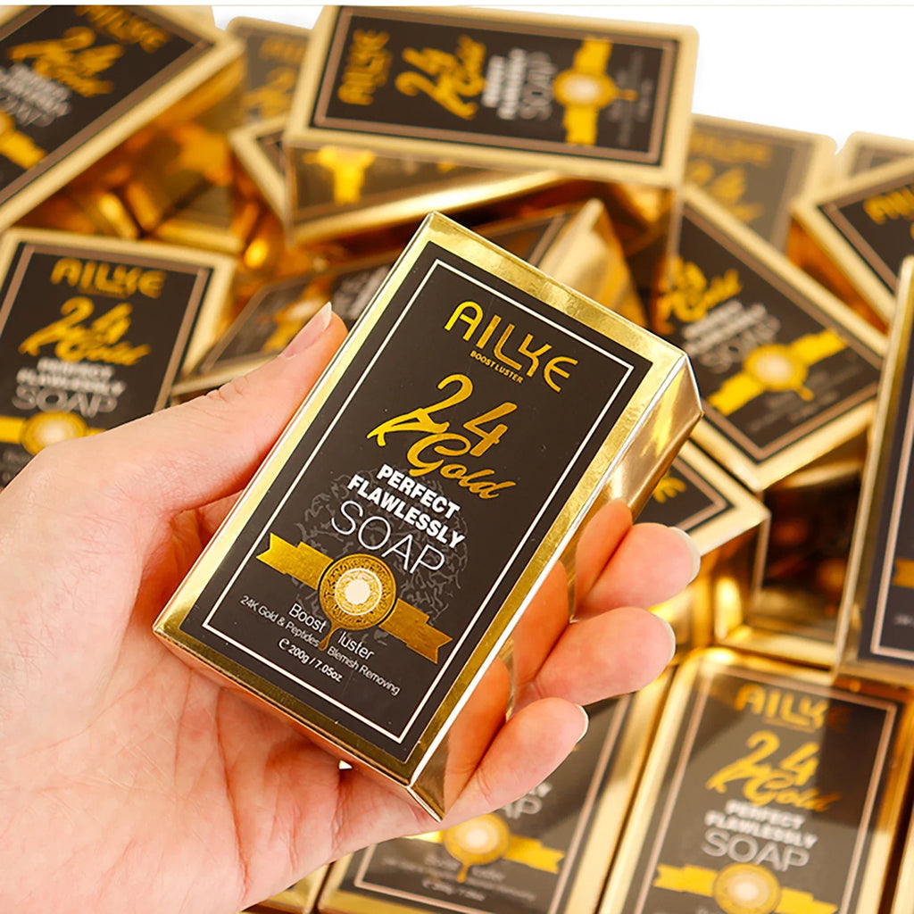 24k Gold Foil Whitening Soap