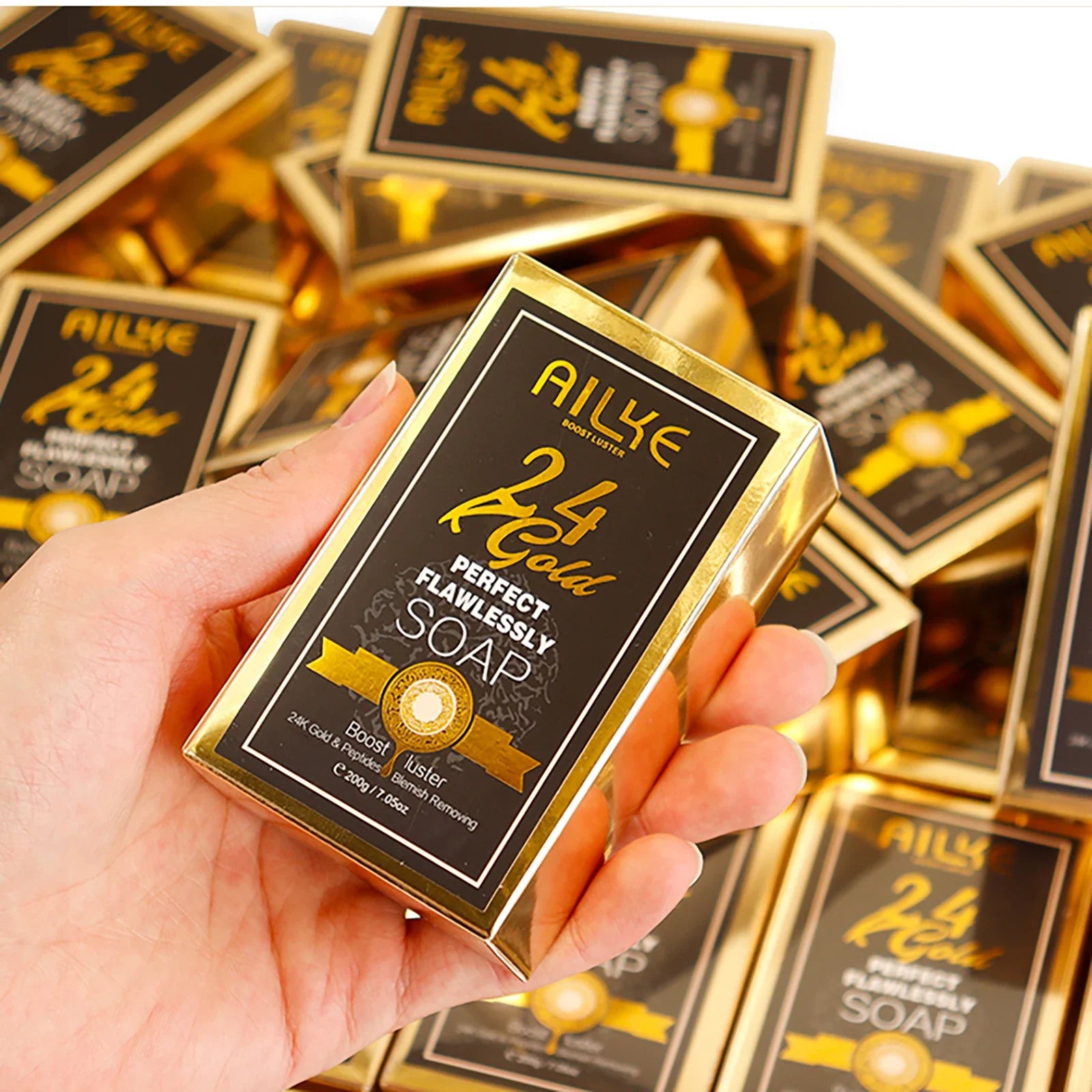 24k Gold Foil Whitening Soap