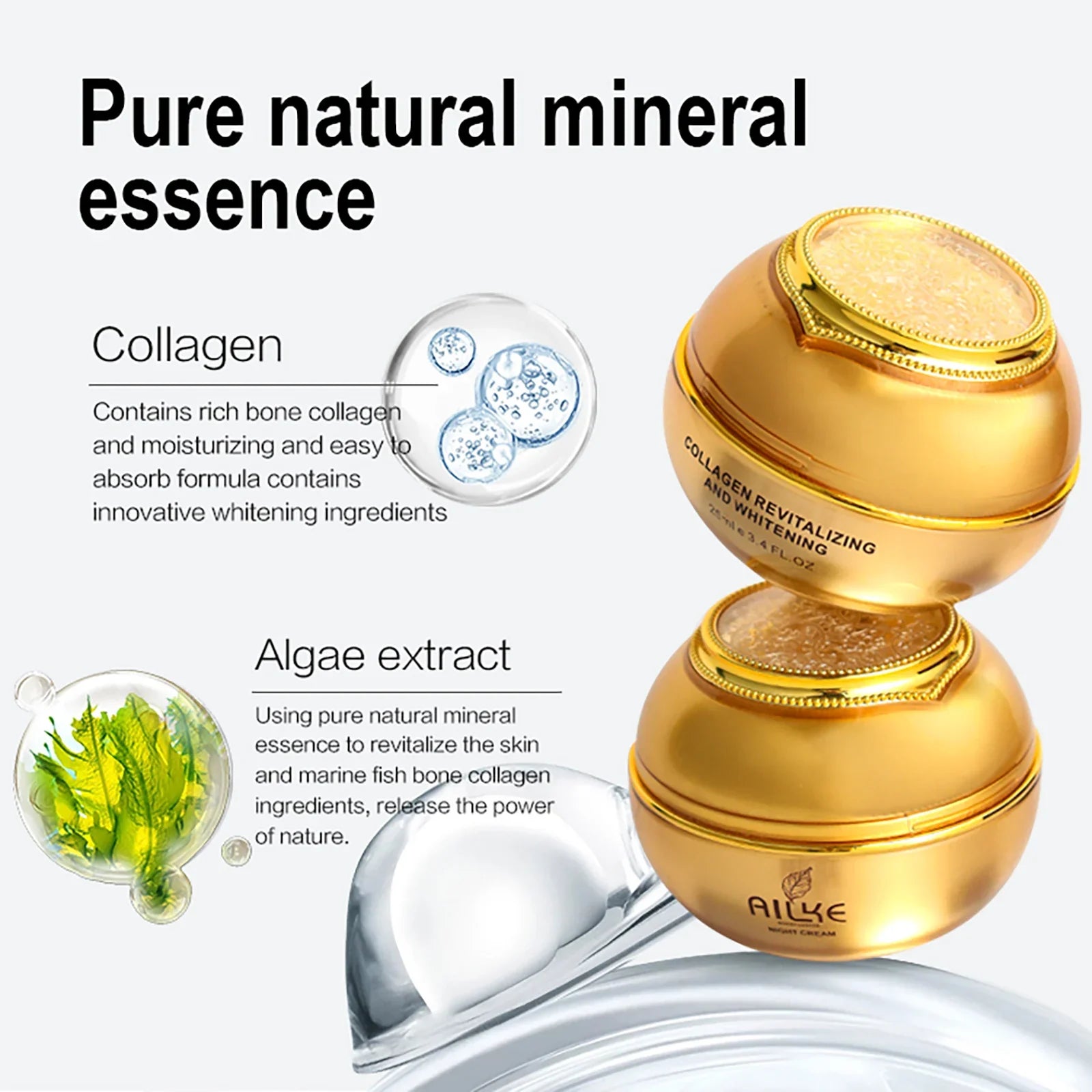 24K Gold Collagen Revitalizing & Whitening Face Care Set