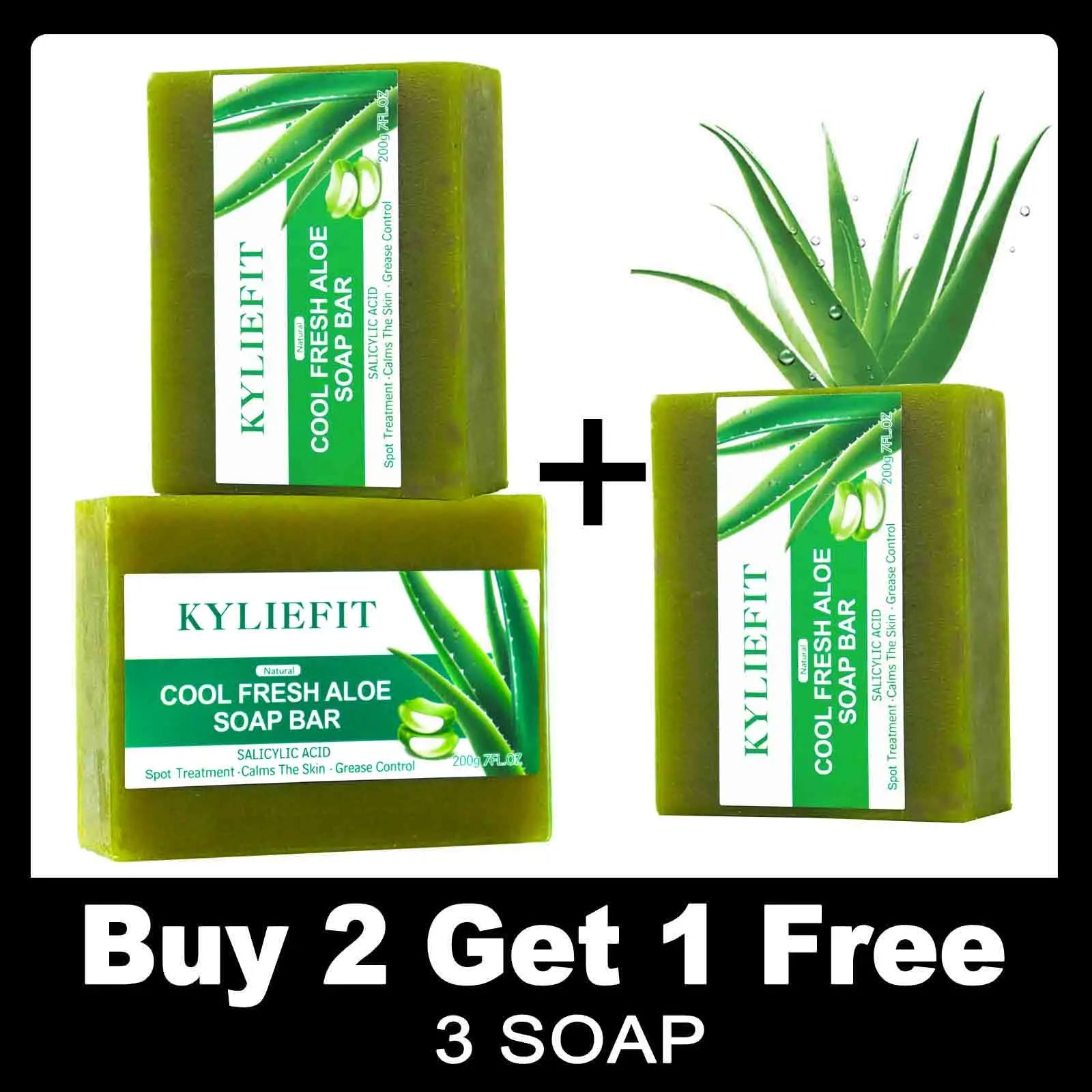 Natural Cool Fresh Aloe Soap Bar