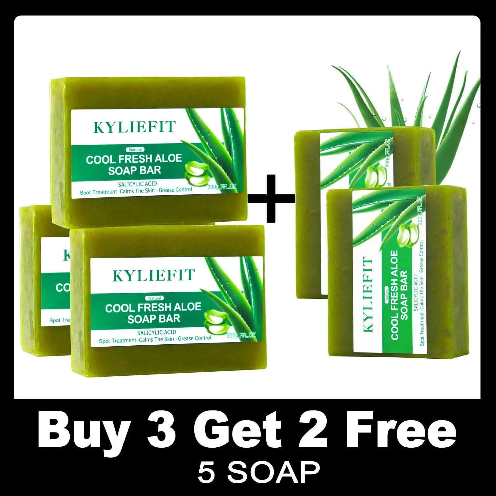 Natural Cool Fresh Aloe Soap Bar