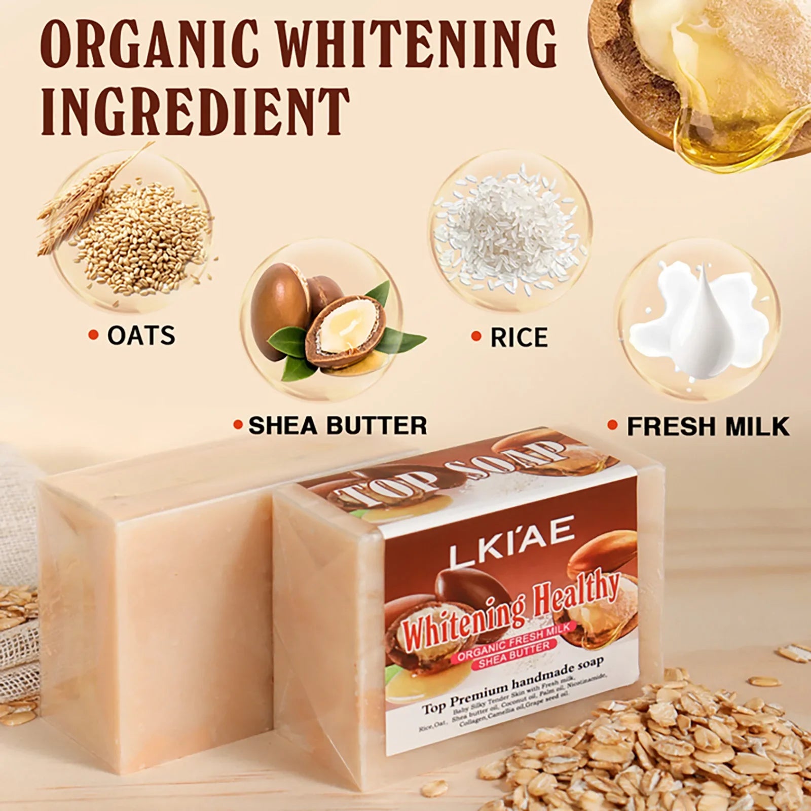 Organic Fresh Milk Whitening Soap Bar