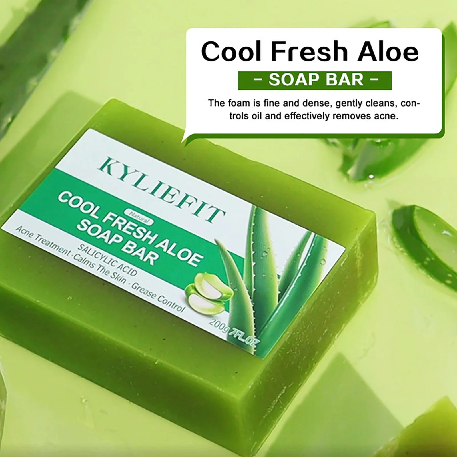Natural Cool Fresh Aloe Soap Bar