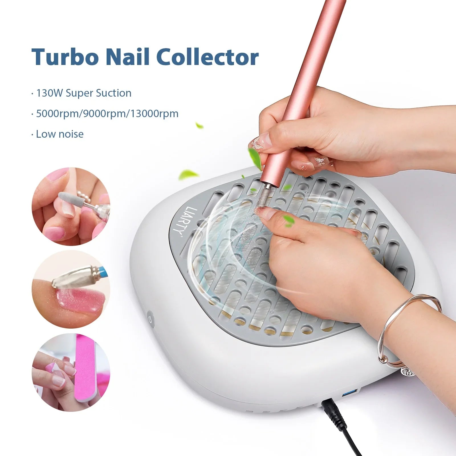 130W Powerful Brushless Nail Cleaner