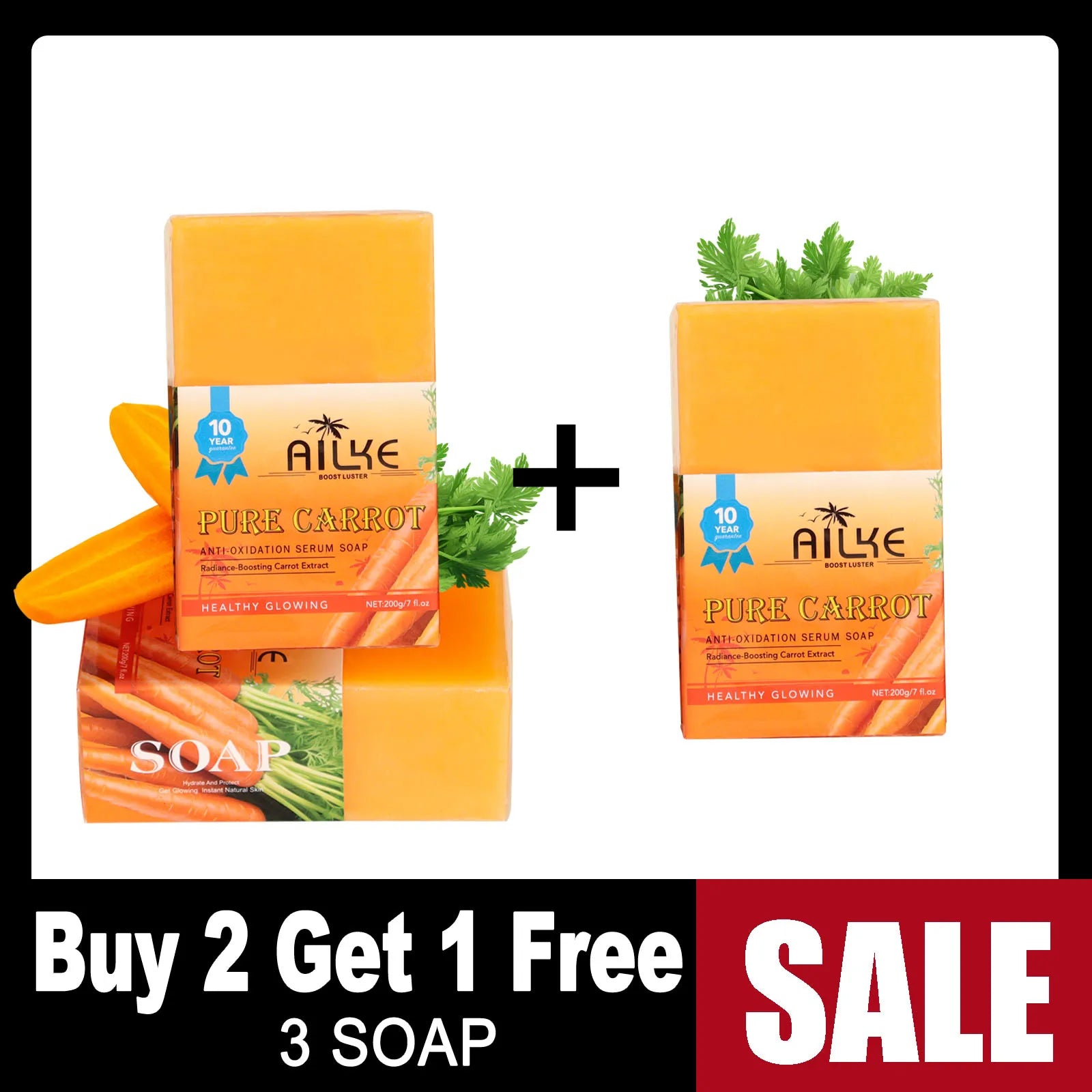 Pure Natural Carrot Anti-Oxidation Soap