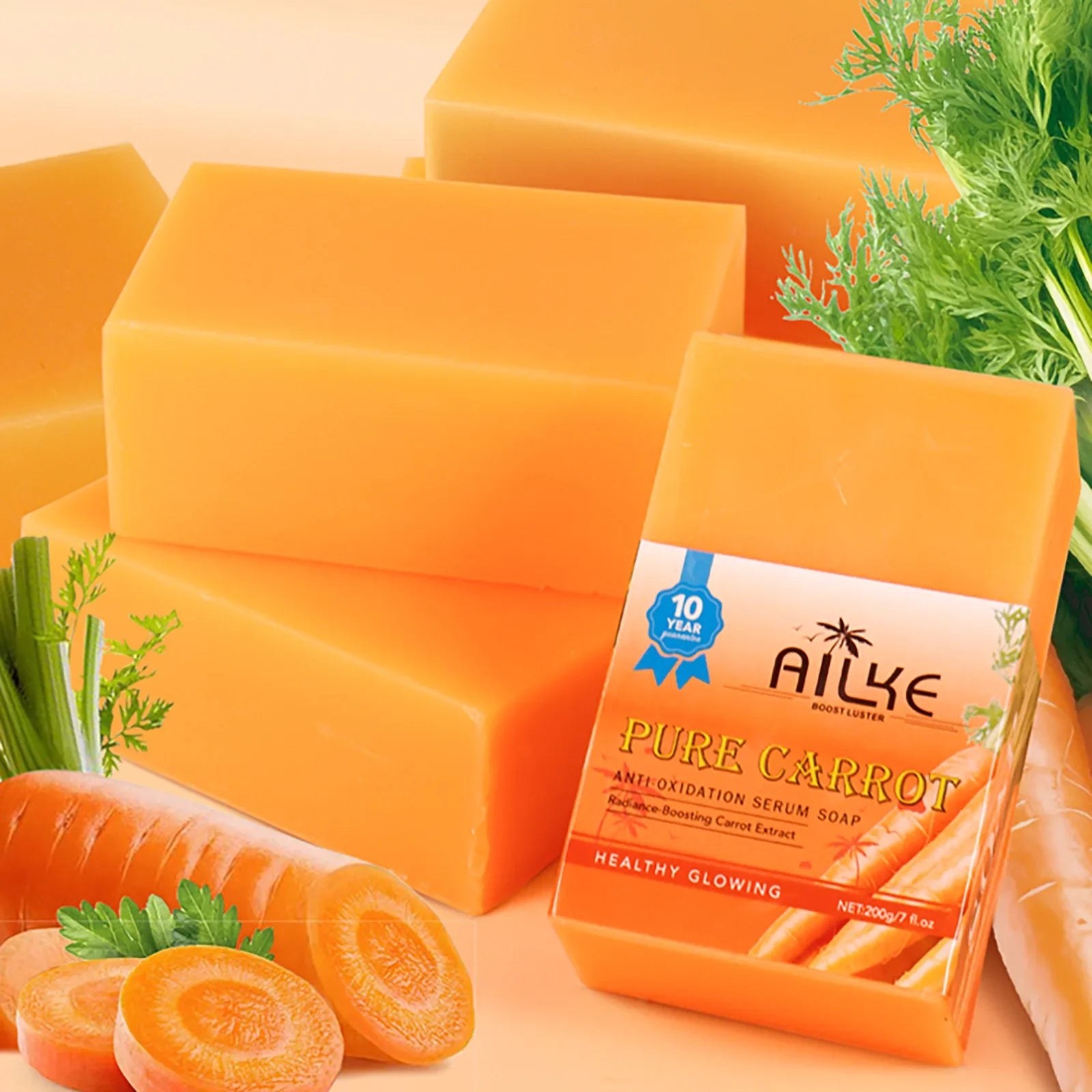 Pure Natural Carrot Anti-Oxidation Soap