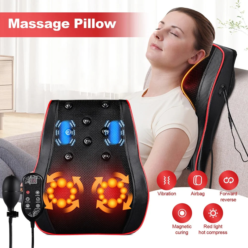 Back And Neck Cervical Massage Pillow