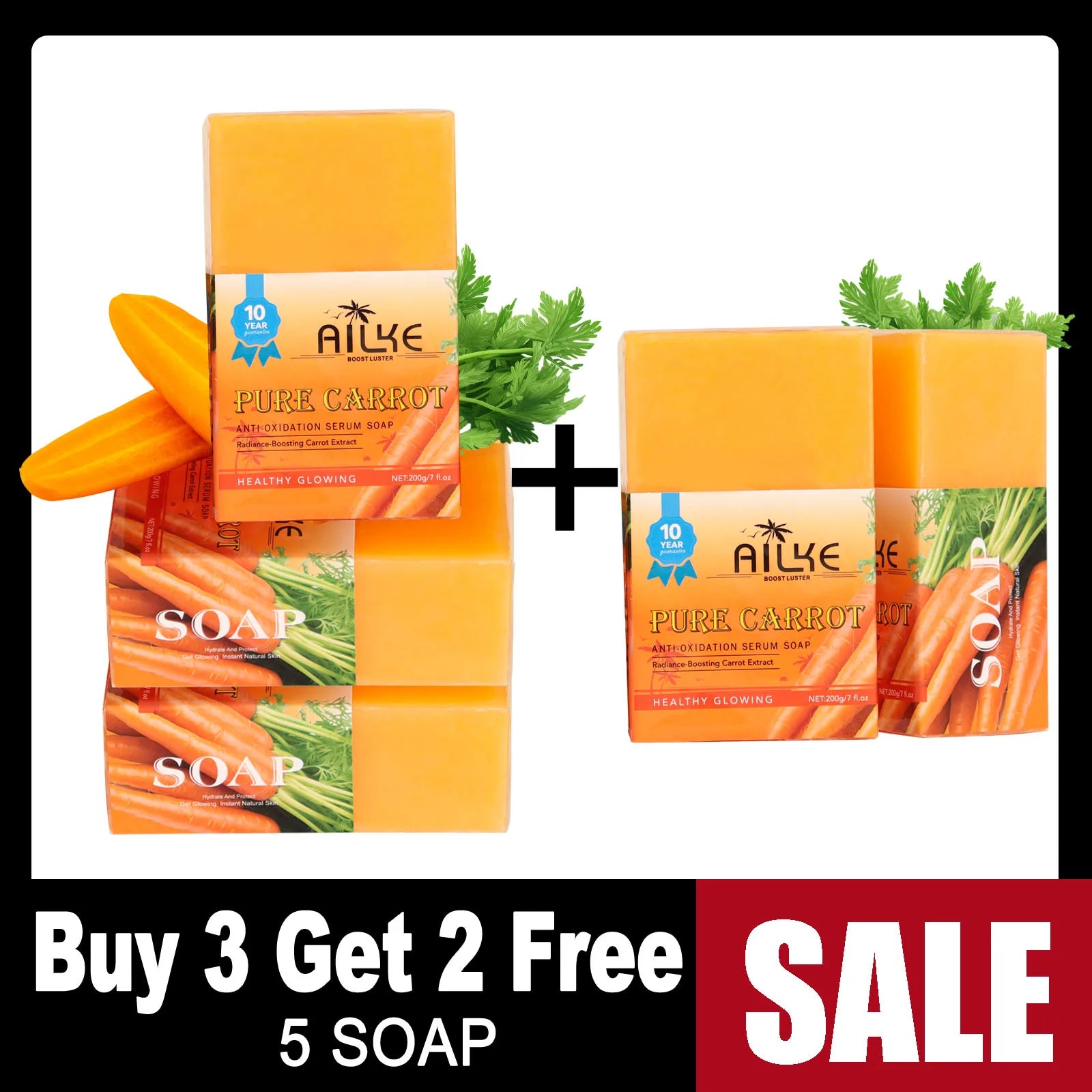 Pure Natural Carrot Anti-Oxidation Soap